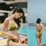Jeong Hee - sea waves bikini